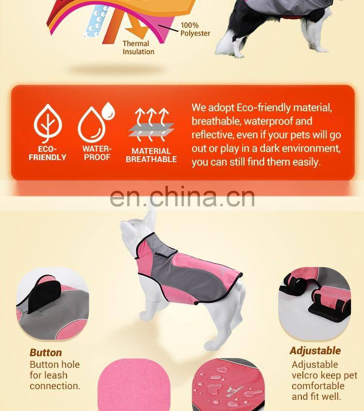 Mypet Dog Rain Coat Polyester Clothes For Big Dog Outdoor Walking