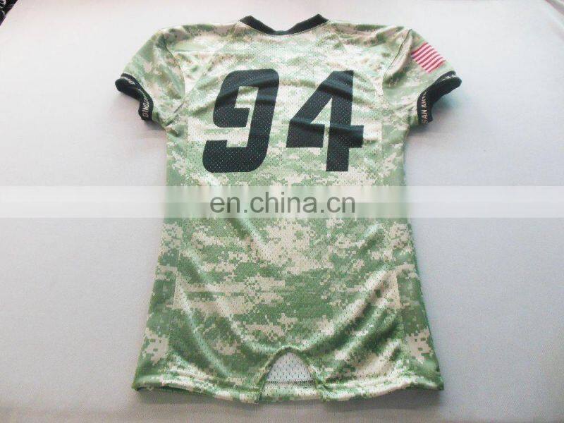 custom camouflage american football jersey