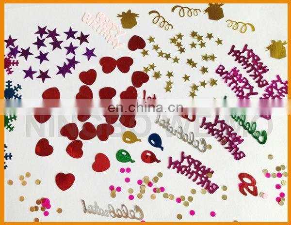 Party Home Wall Decorative Glitter Multishape Confetti