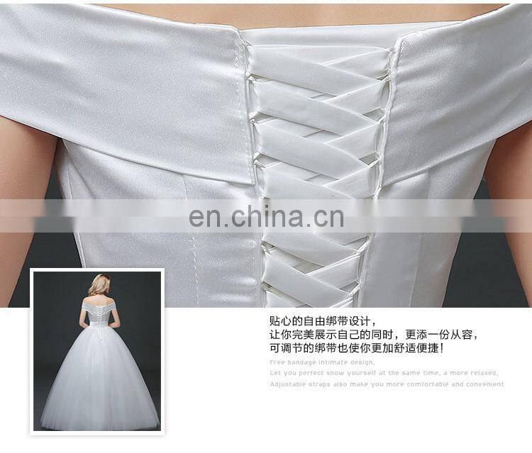 HS1630 2017 White Sheath Ruffle Long Puffy Prom Ball Gown Wedding Dresses patterns