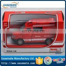 Interesting pull back die cast fire protection set toy for kids