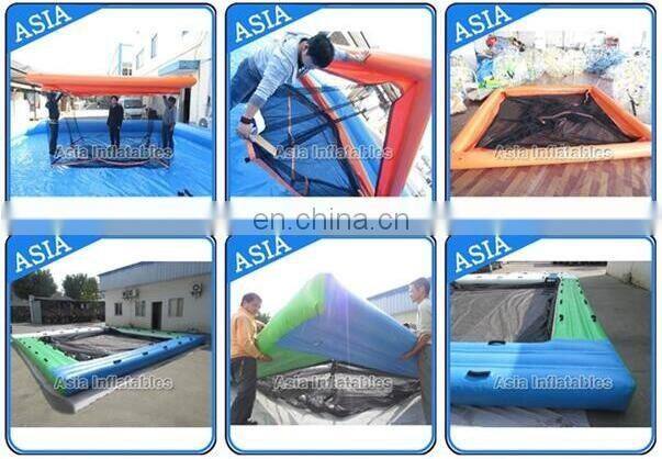 Sea Pools for Jelly Fish protection / 10m x 10m Large Inflatable Swimming Pool / Water Polo Full Net Arena