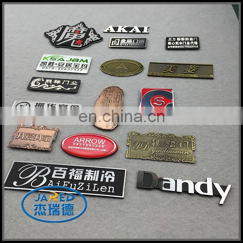 custom furniture label, aluminum name plate