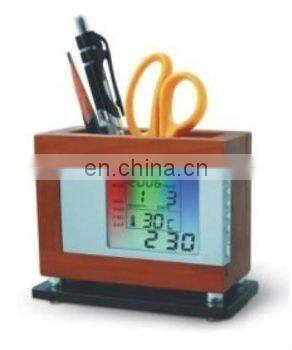 Modern Leather Penholder with Calendar