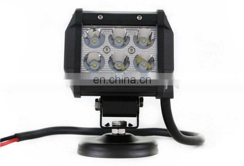 SUV ATV Flood 12V 4" 18W LED Light Bar LED Work Light
