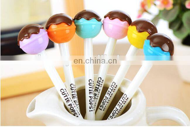 Chocolate Lollipop Shaped Black Ink Gel Pen