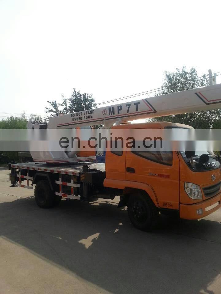 China small 7ton wheel tire truck crane