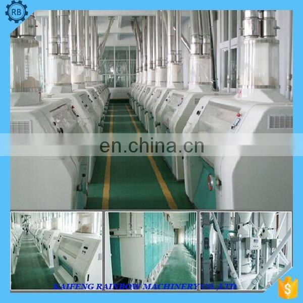 Complete flour production line for wheat grain