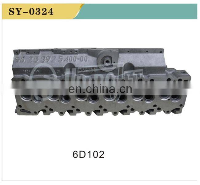 High quality excavator diesel engine part 6D102 cylinder block cylinder head
