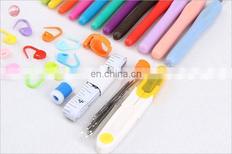 Custom packaging steel crochet hook set crochet hook doubl