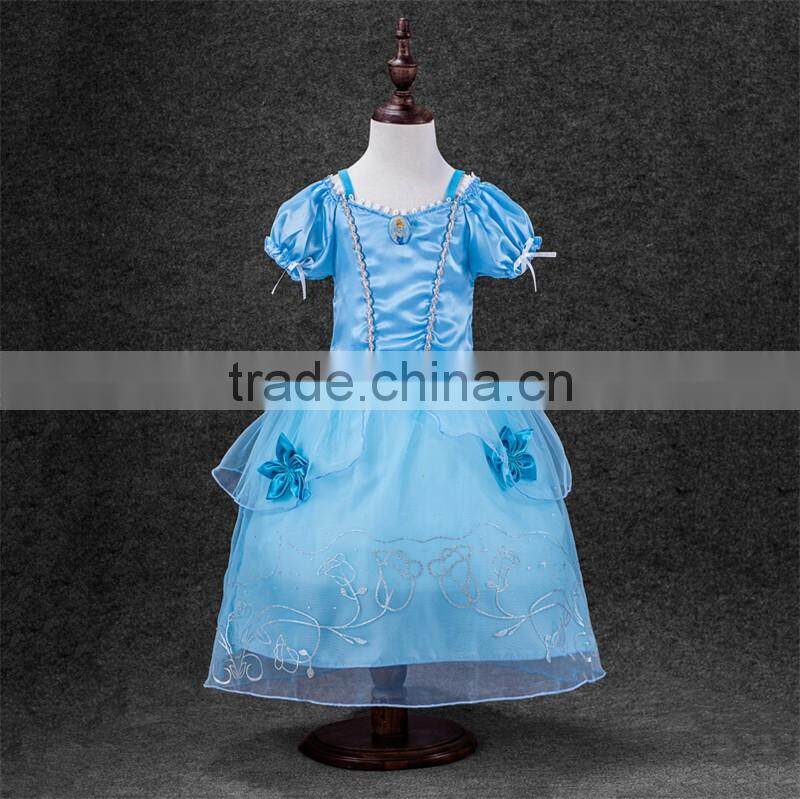 Princess Anna Costume Frozen Fancy Dress Elsa Cosplay Dress Girl Dresses