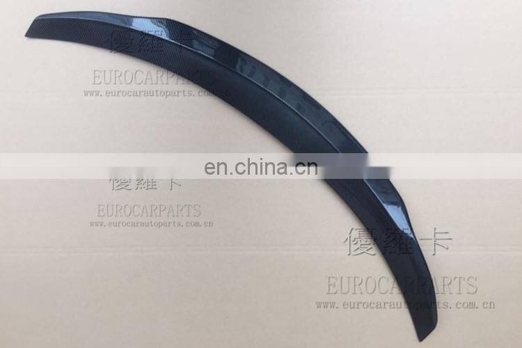 C63 Carbon Fiber rear wing for MB C-class W205 C63 to P-style carbon fiber C63 trunk spoiler fit for W205 C63 14-16y