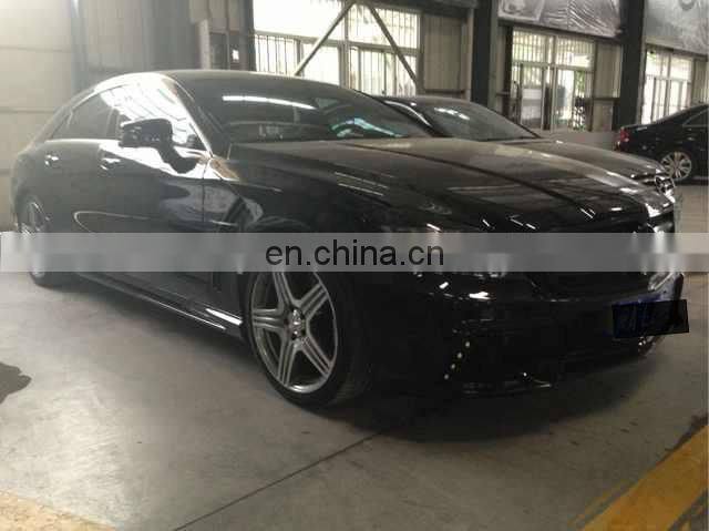 MB CLS CLASS w218 CLS350 body kit for W218 CLS300 CLS350 CLS63 to WD style with front bumper rear bumper muffler tips grill