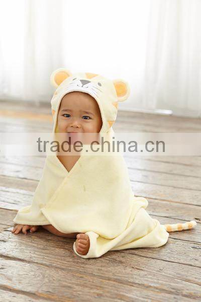 Yellow Tiger BathWraps and Towel