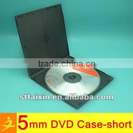 color/clear/black slim single 5.2mm PS wooden cd box