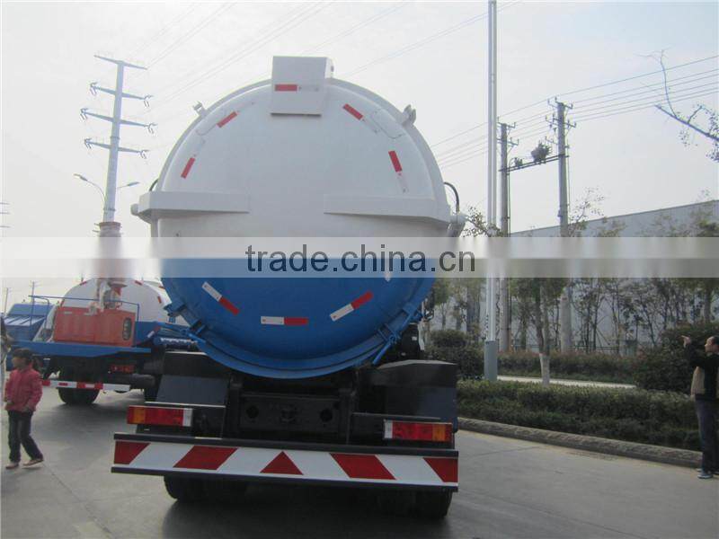 16m3 Dongfeng Tianlong vacuum sewer cleaning vehicle
