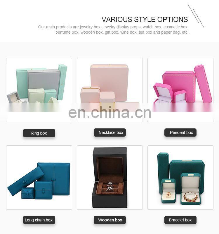 Fadeli Wholesale Luxury Custom Logo Royal Blue Pu Leather Bracelet Bangle Box