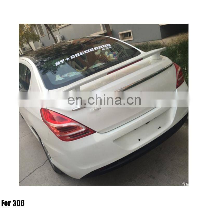 ABS Primer Painted Back Car spoiler For 308 Rear spoiler with light