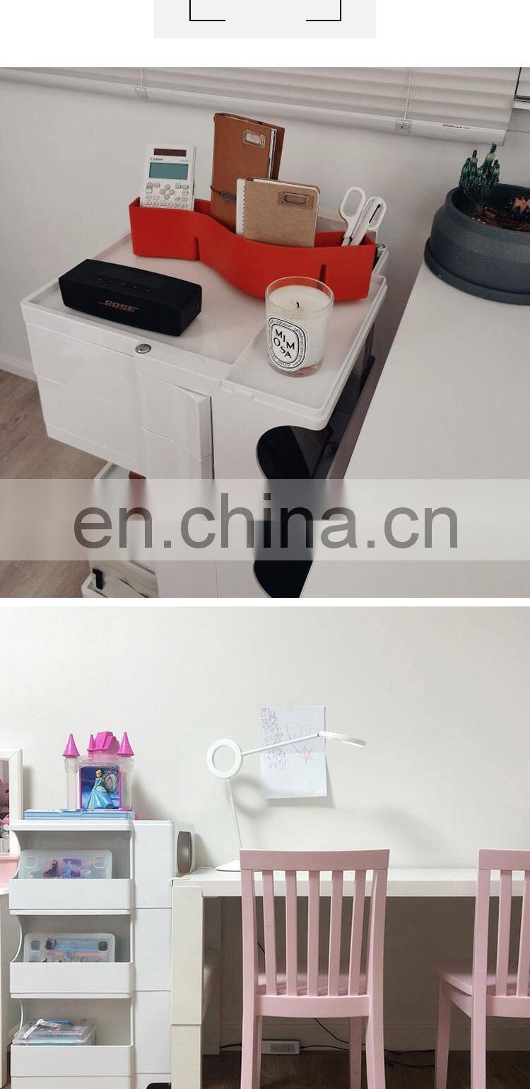 Tool cabinet trolley rotating grocery cabinet ins good quality nice look Rotating cabinet trolley
