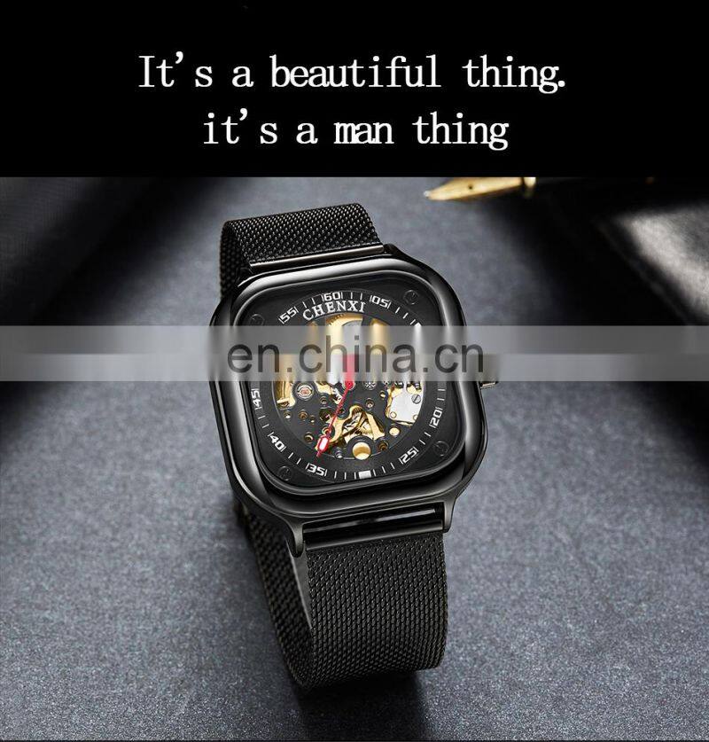 CHENXI 8810 Men Automatic Mechanical Watch Tourbillon Business Waterproof Wristwatch Men Watches