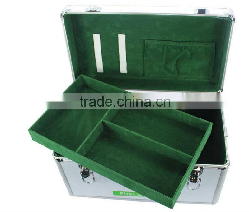 factory portable medical first aid kit box with aluminum