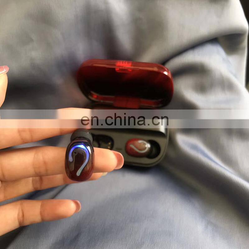 Q61C 5.1 tws mobile headphones wireless earbuds earphone waterproof headset with LED power display