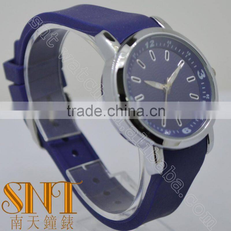 Cool watch with navy texture dial ,hot selling promotion quartz watch