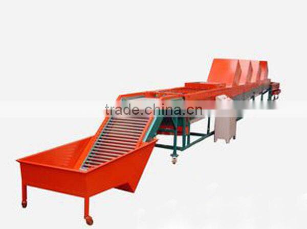 Good quality tomato cleaning waxing drying and grading machine