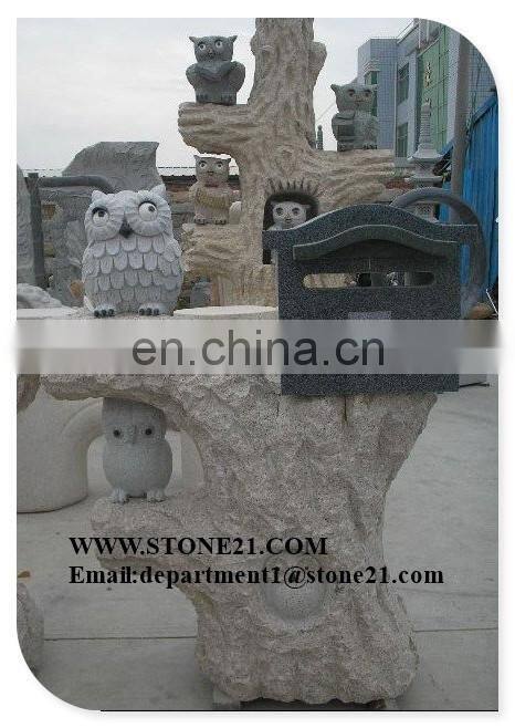 Granite stone mailbox marble letter boxes