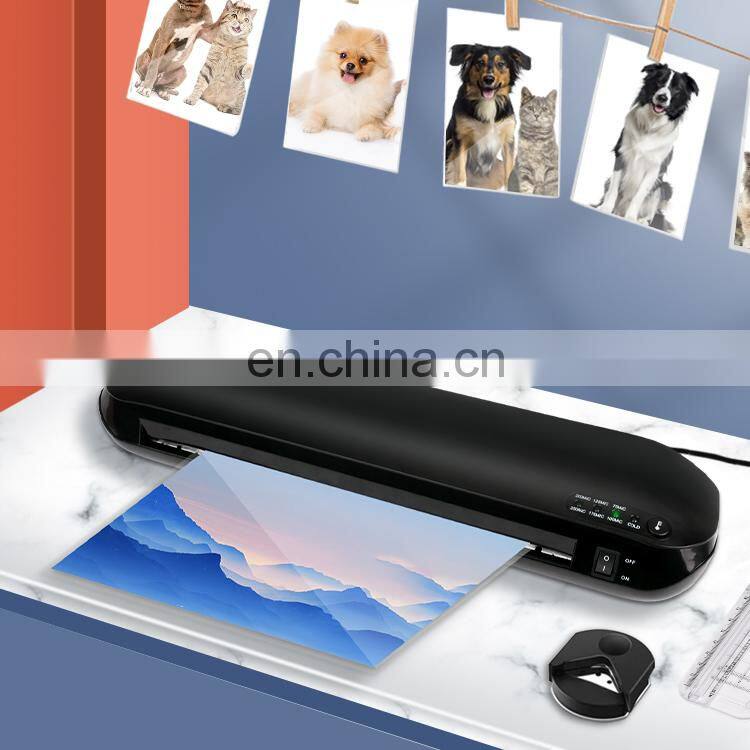 Good Quality A3 Laminating Machine 2 Rollers Office Automatic 230mm Width Photo 3 In 1 Laminator Hot Cold Laminator