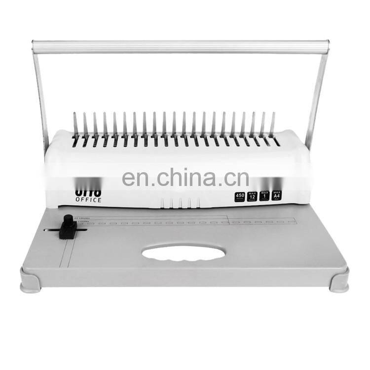 Top Quality Manual Small Binder Machine Office A4 Size Comb Binder 21 Holes Paper Book Binding Machine