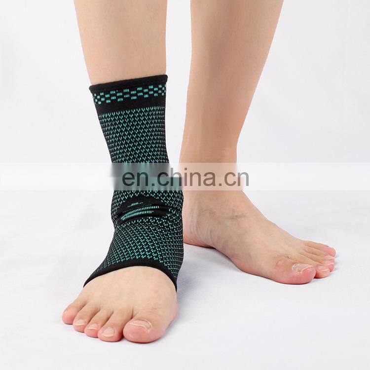 Elastic Nylon Ankle Support Knitted Half Open Toe Compression Socks Sports Injury Foot Supporting Ankle Protection Socks Sleeve