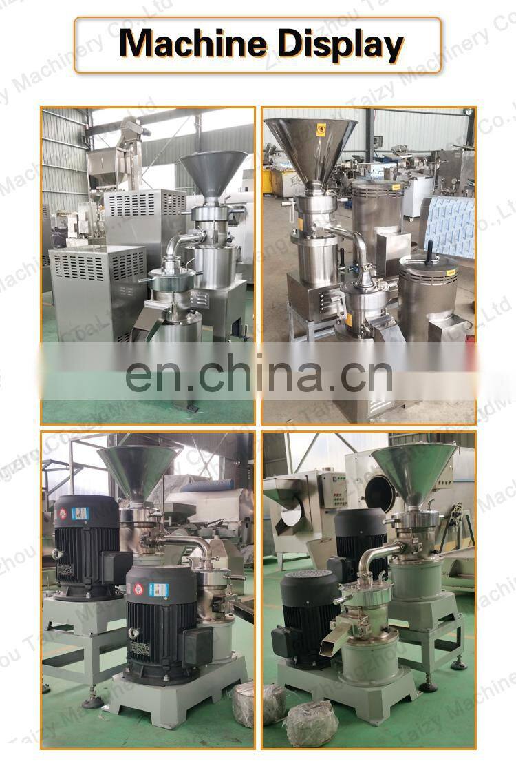 Cacao Butter Colloid Mill Peanut Butter Production Line Tahini Grinder chili sauce making machine