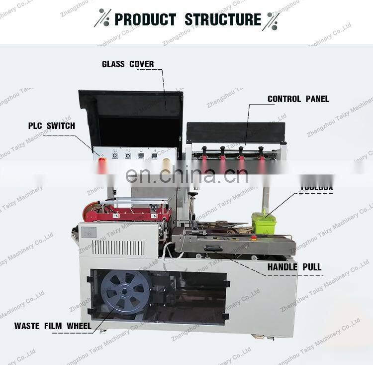 Automatic express gift box book film sealing and shrinking machine