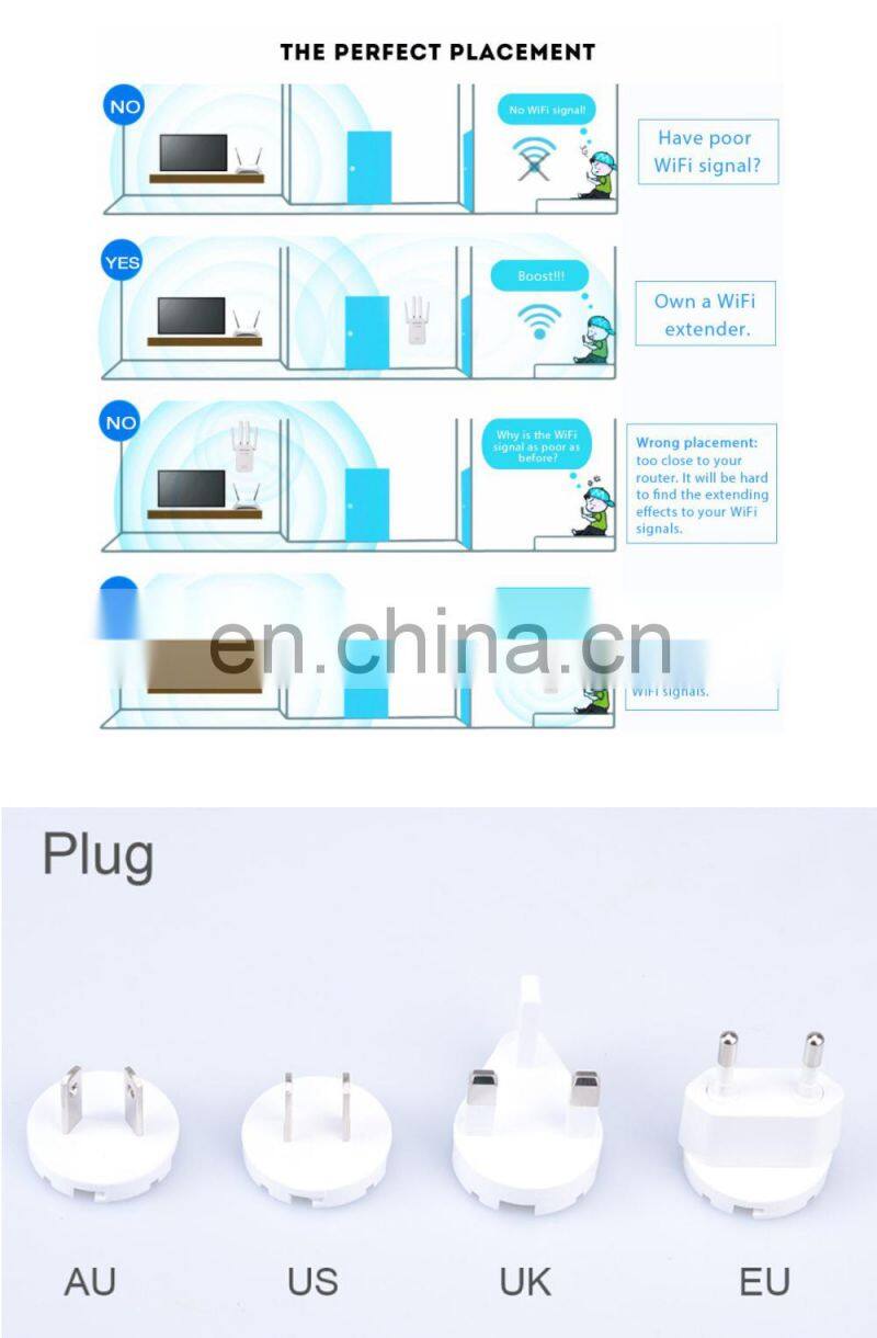 ALLINGE LG3205 Wireless Wifi Repeater Routers 300M 2.4GHz Network Signal Amplifier 802.11n Signal Booster Wifi Repeater