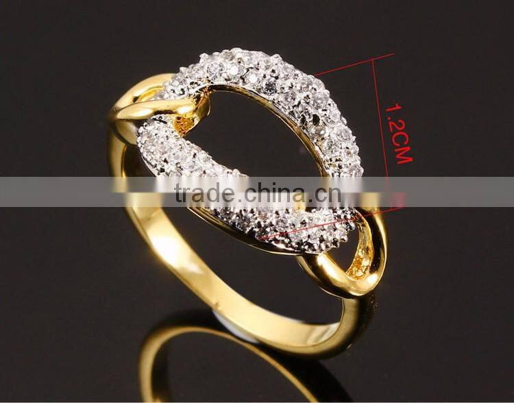 Top Quality Dongguan Factory White Gold Plated CZ Simple Fashion Jewelry Nice Ring