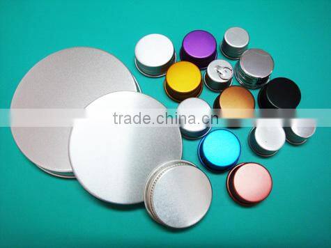 Golden screw aluminum cap with logo embossing.Engrave logo aluminum screw cap