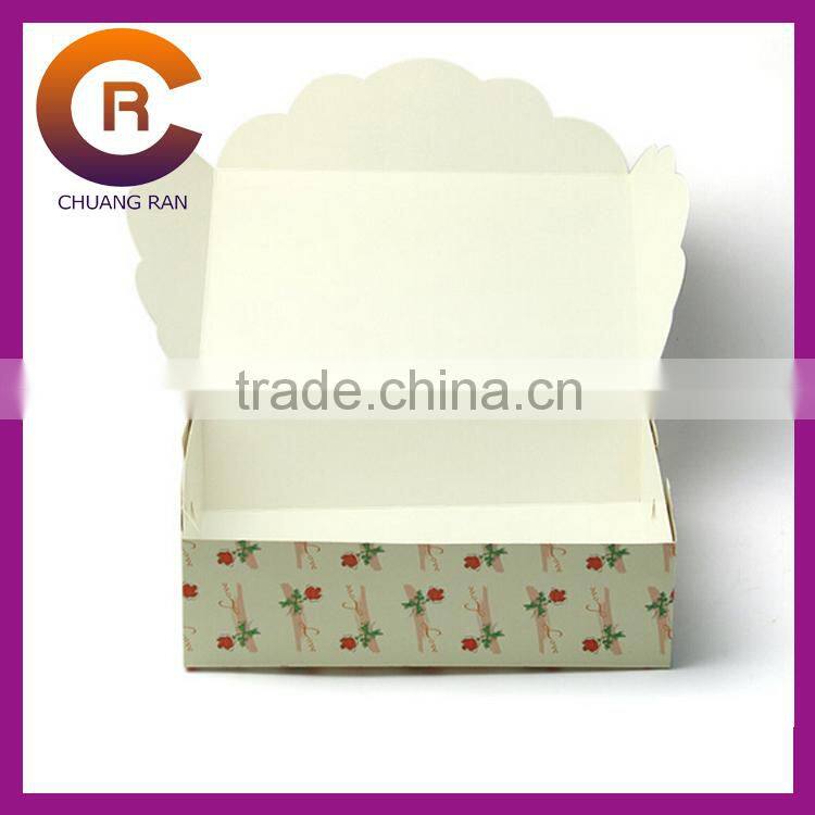 Strong corrugated paper printed custom decorative cake boxes