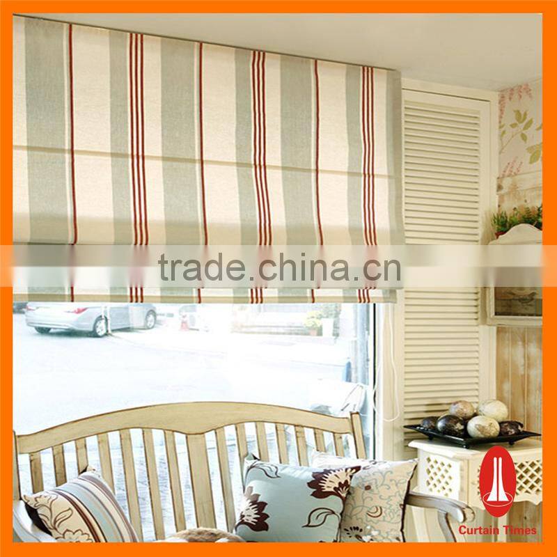 Curtain times rainbow colored roman blinds with string manual operation