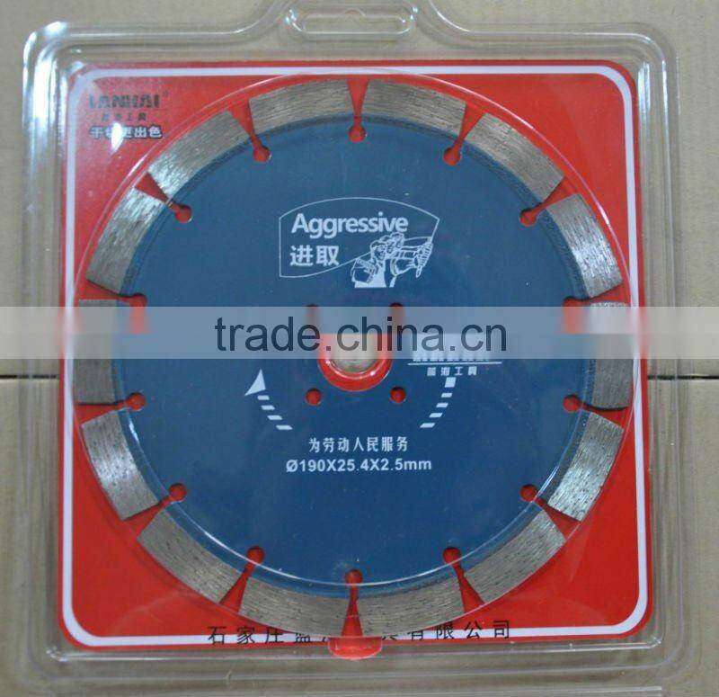 180mm brick wall cutting tools dry cut diamond blade