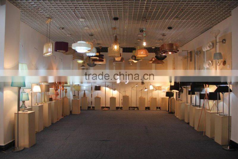 2016newest design blown Glass base table lamp fabric shade lamp for home decorate