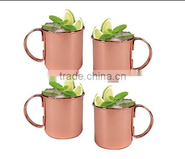 FDA Moscow Mule Copper Mug 16 Once Four Pack - Set of 4
