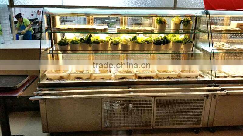 APEX restaurant ventilated refrigeration hot pot equipment chafing dish order food showcase