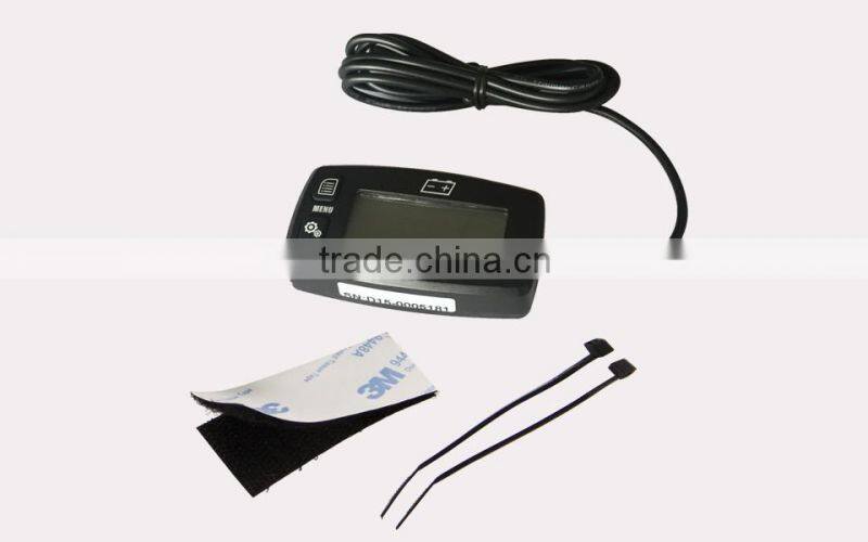 Led backlight battery charge indicator voltage tester voltmeter for Motorcycle ATV Tractor MARINE boat car