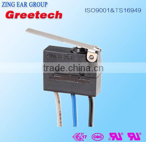 no arm Solder PCB waterproof micro switch for UL,CUL,5A 3A 5e4 SPDT