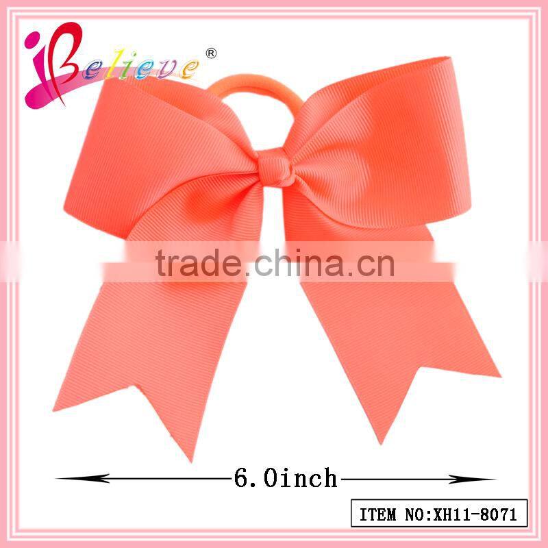 High cost performance factory wholesale ribbon bow covered elastic hair bands (XH11-8071)