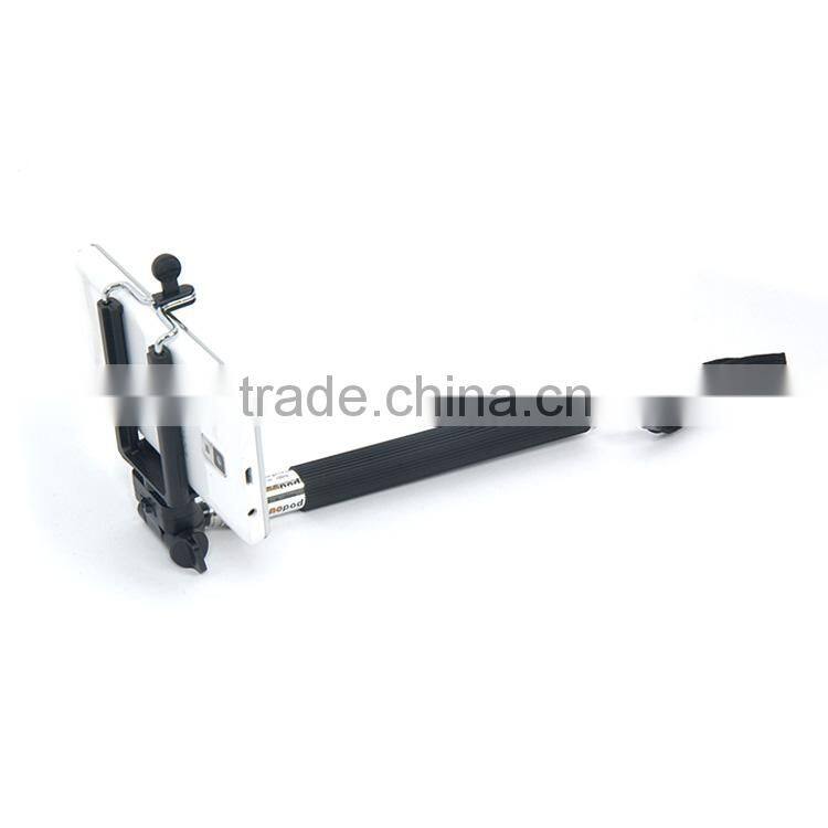 Stainless steel material bluetooth remote selfie stick for all phones