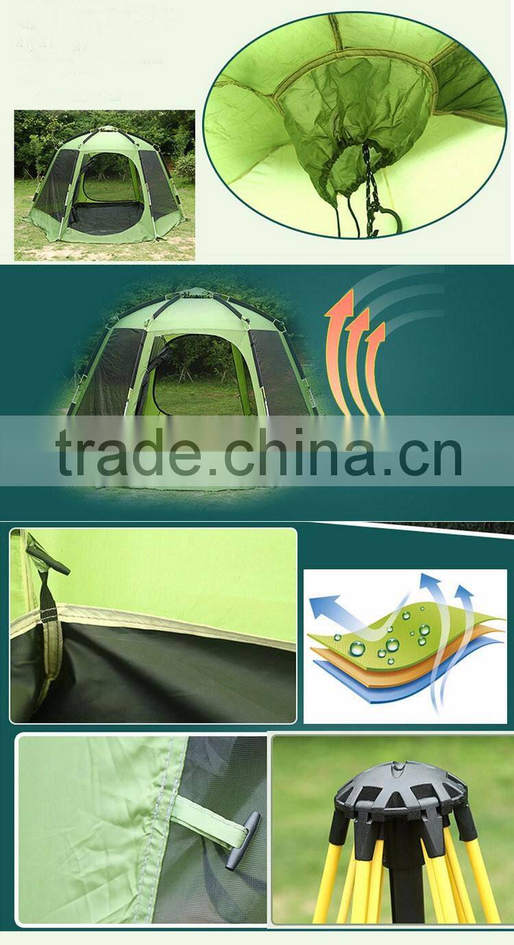 Automatic Hexagon Large Play 6 Person Cabin Camping Family Outdoor Mosquito Tent