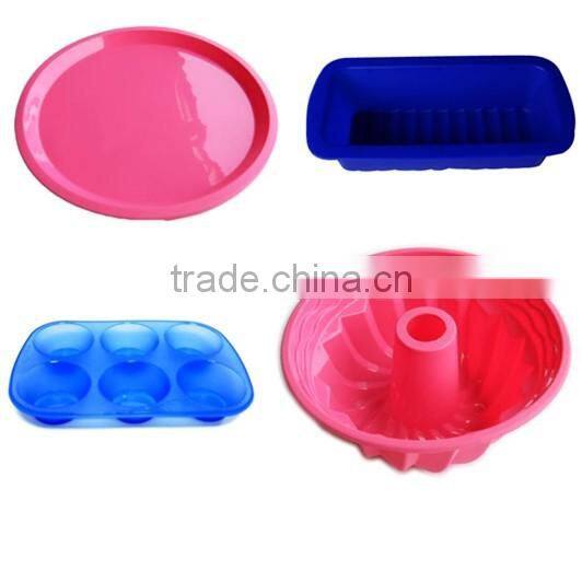 Custom bakeware silicone 6 cup cake mold colorful cake making tools