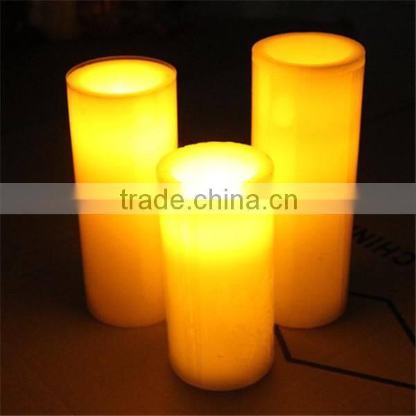 wax led pillar candle